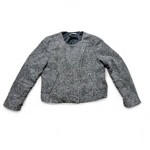 Vintage GAP Y2K 90s Tweed Cropped Jacket Wool Blend XL